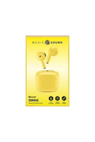 Cellular Line Music Sound Swag Tws Bluetooth Kulak Içi Kulaklık Sarı