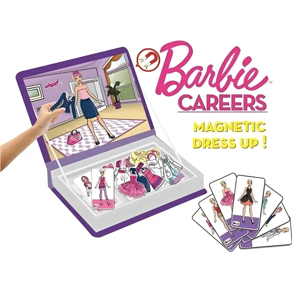 Manyetik Barbie Kariyer Kıyafet Giydirme Oyun Seti - Eğlenceli Magnet Career Elbise Giydirme Oyunu