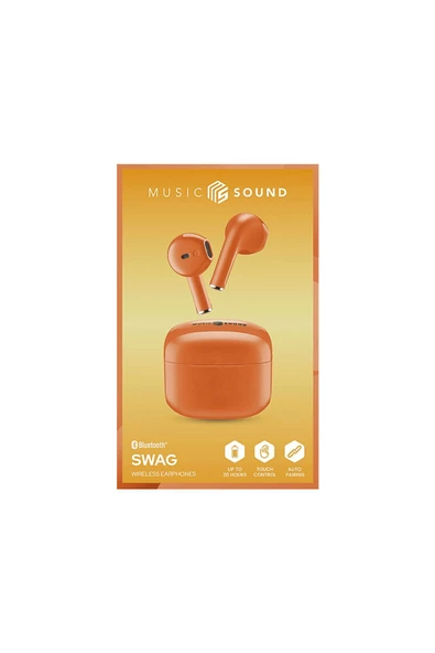 Cellular Line Music Sound Swag Tws Bluetooth Kulak Içi Kulaklık Turuncu