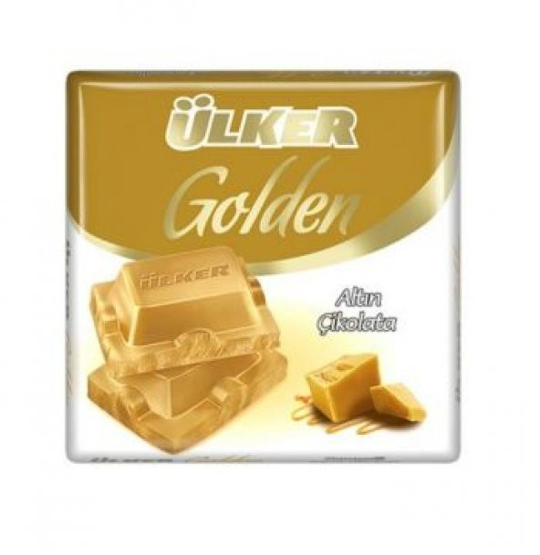 Ülker Golden Karamelli Beyaz Kare Çikolata 60 Gr