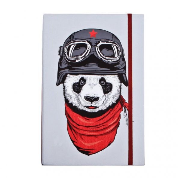 Panda Sert Kapaklı Günlük Hatıra Defteri