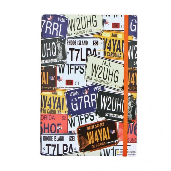 Eyalet Sert Kapak Lastikli Defter