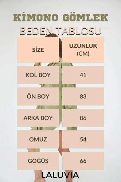 Taş Renk Flam Keten Kimono Gömlek - 7