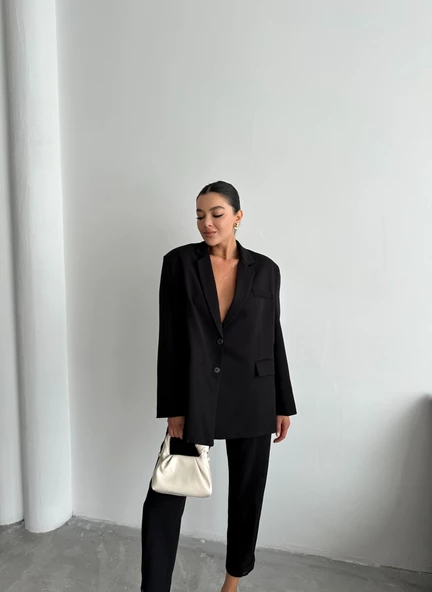Siyah Washington Blazer Ceket - 5