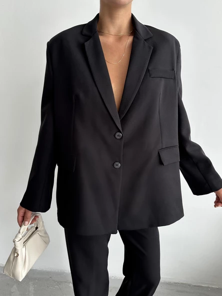 Siyah Washington Blazer Ceket