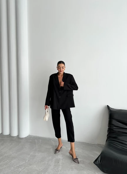 Siyah Washington Blazer Ceket - 3