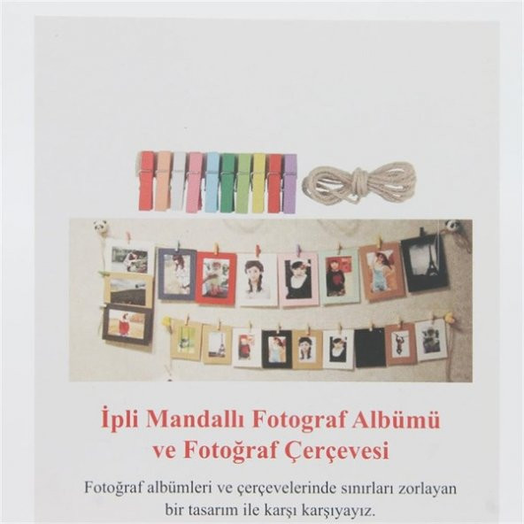 İpli Mandallı Fotoğraf Albümü - 2