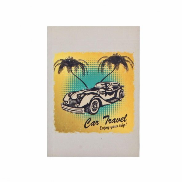 Çizgili Küçük Boy Not Defteri Car Travel