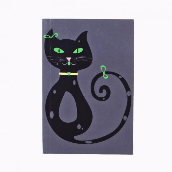 Renkli Sayfalı Küçük Boy Not Defteri Kedi