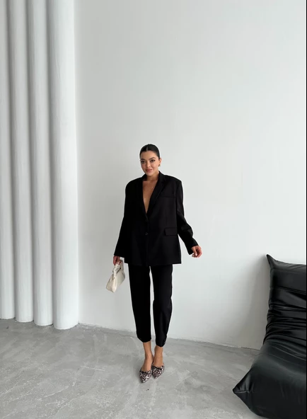 Siyah Washington Blazer Ceket - 4