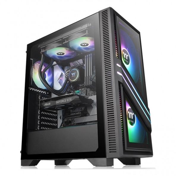 THERMALTAKE Versa T35 ARGB 650W 80+ USB 3.0 Tempered Glass Mid Tower Kasa - 1