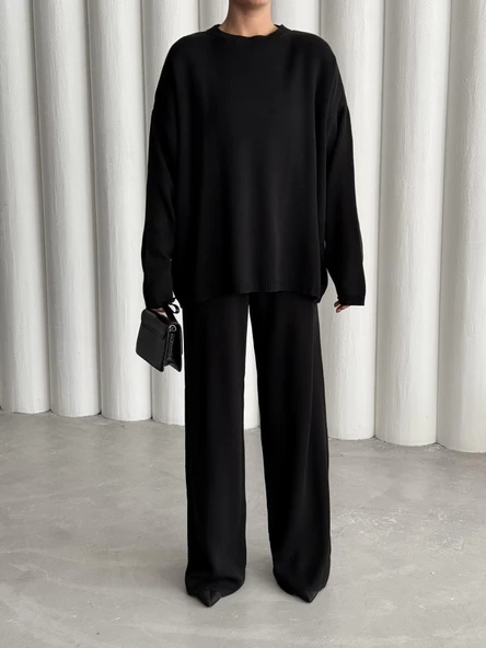 Siyah Kita Basic Triko Takım - Resim 3