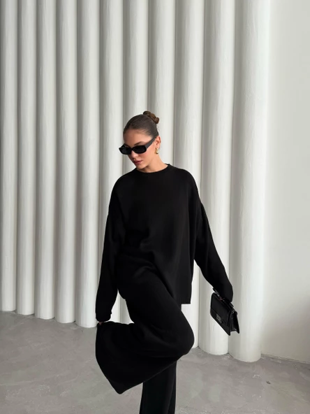 Siyah Kita Basic Triko Takım - Resim 8