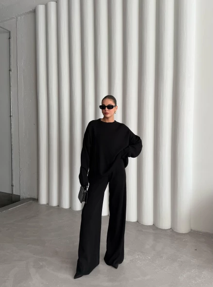 Siyah Kita Basic Triko Takım - Resim 9