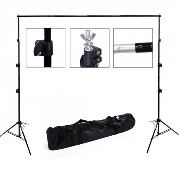 Deyatech 2x3m Fon Standı Background Fon Perde İçin Stand