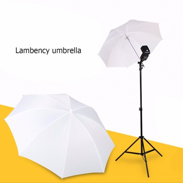 Softbox 84Cm Şemsiye Umbrella Flaşh Braket Şemşiye Kit
