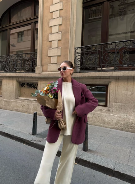 Ekru Kita Basic Triko Takım - Resim 6