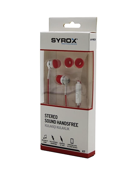 STEREO SOUND MİKROFONLU KULAK İÇİ KULAKLIK AUX GİRİŞLİ