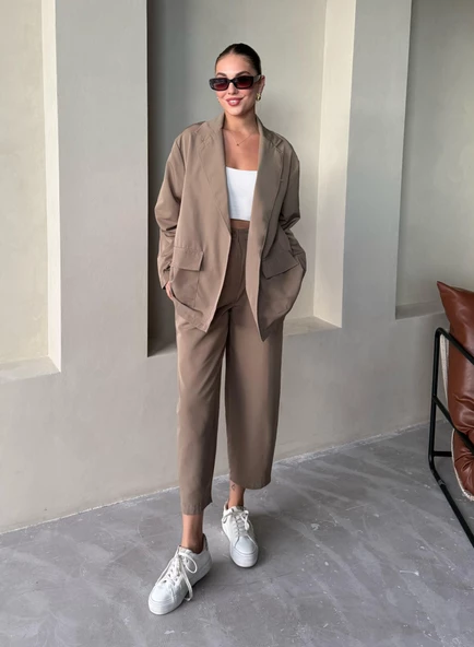 Haki Holly Cepli Blazer Ceket Pantolon Takım ürün görseli