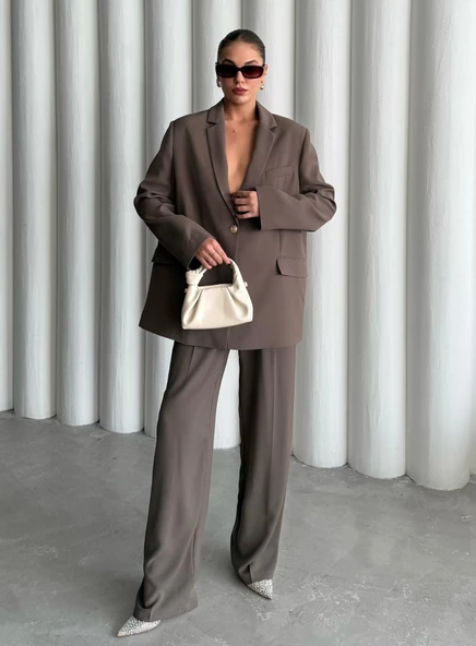 Koyu Vizon Cosmopolitan Ceket-Pantolon Takım ürün görseli