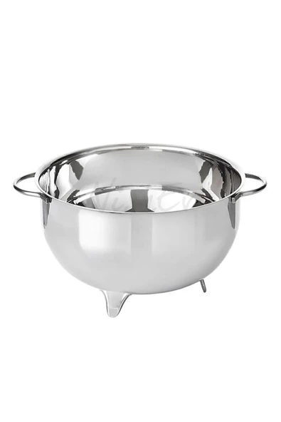 Nishev.com Evini Sev Lüx Çelik Ayaklı Süzgeç 25 cm (Makarna & Pirinç Süzgeci) - 2