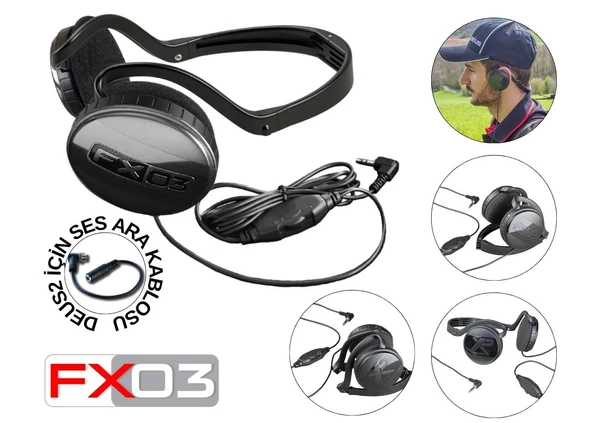XP ORX Define Dedektörü - Ana Kontrol Ünitesi FX03 Kulaklık 22cm HF Başlık ile - 4