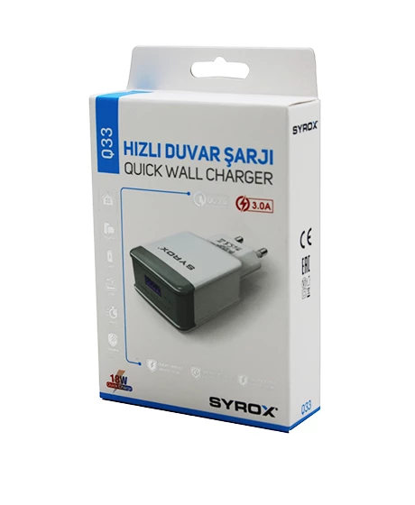 USB HIZLI EV ŞARJ ADAPTÖR BAŞLIK 18W