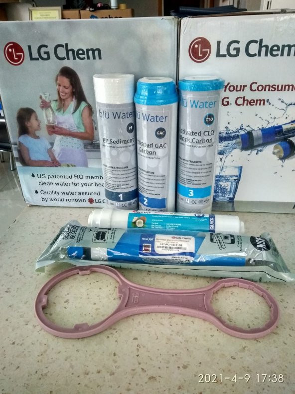 Best Water Su Arıtma Cihazı 5 Li Filtre Seti