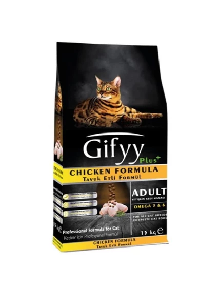 Gifyy Tavuklu Kedi Maması 15 Kg