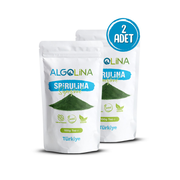 Algolina Spirulina Tozu 100 Gr 2 Adet