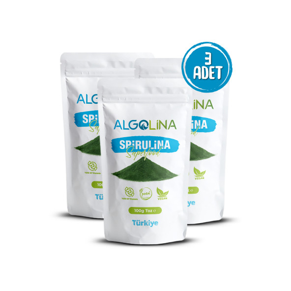 Algolina Spirulina Tozu 100 Gr 3 Adet - 2