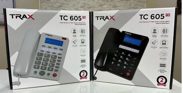 EKRANLI MASAÜSTÜ KABLOLU TELEFON TC-605