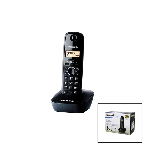 PANASONİC KX-TG1611 SİYAH - OVAL KABLOSUZ DİJİTAL TELSİZ TELEFON