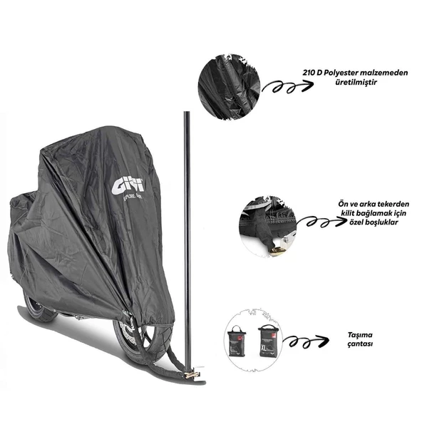 Givi S203 Motosiklet Brandası (Maxi Scooter - Sportouring - Touring -Enduro)