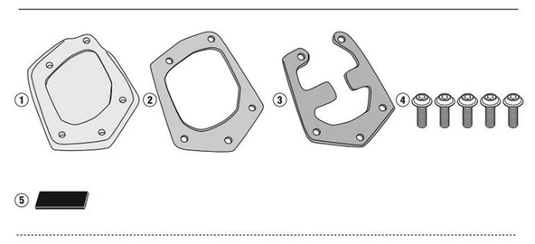 Kappa ES2145K Yamaha Tenere 700 (19-20) Yan Ayak Destek Kit