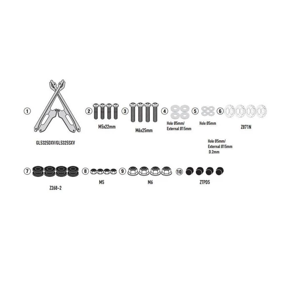 Givi D5142KIT BMW CE 04 (22-23) Siperlik Bağlantı Kiti