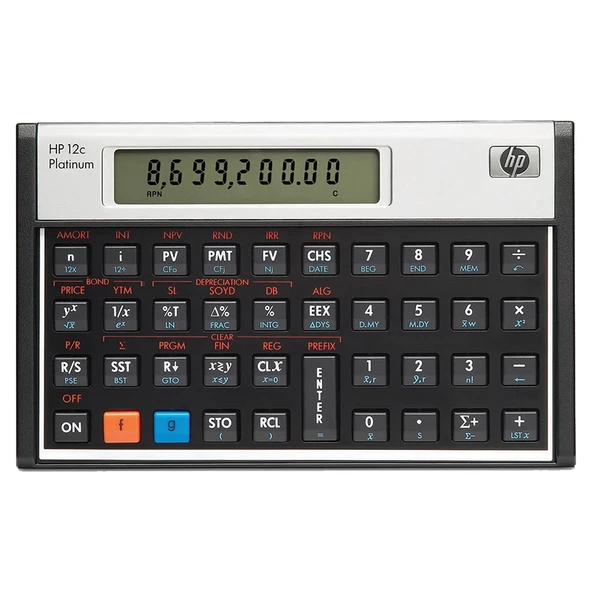 HP 12c Platinum Finansal Hesap Makinesi ürün görseli 1