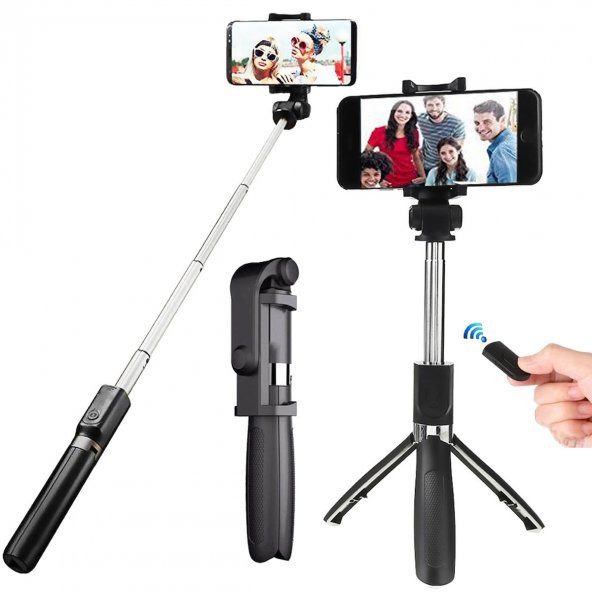 Deyatech Çok Yönlü Bluetoothlu L01 Selfie Stick Tripod