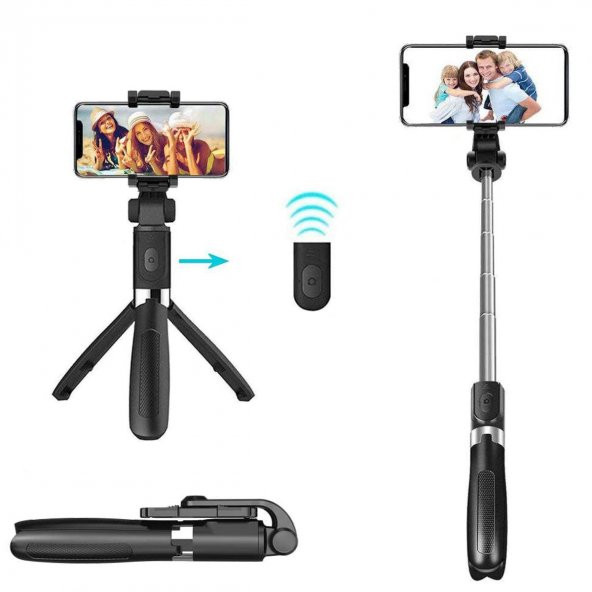 Deyatech Çok Yönlü Bluetoothlu L01 Selfie Stick Tripod - 2