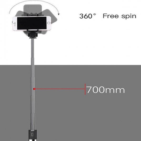 Deyatech Çok Yönlü Bluetoothlu L01 Selfie Stick Tripod - 6