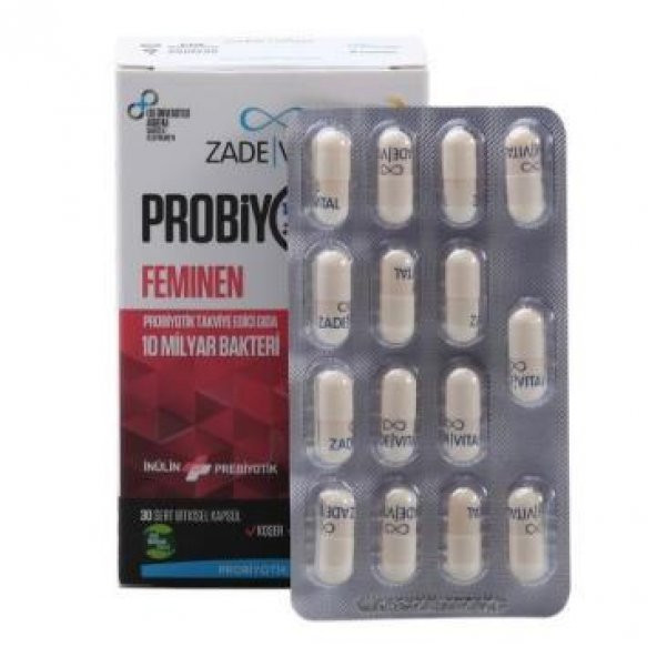 Zade Vital Probiyotik Feminen 30 Kapsül (SKT:04/2023)