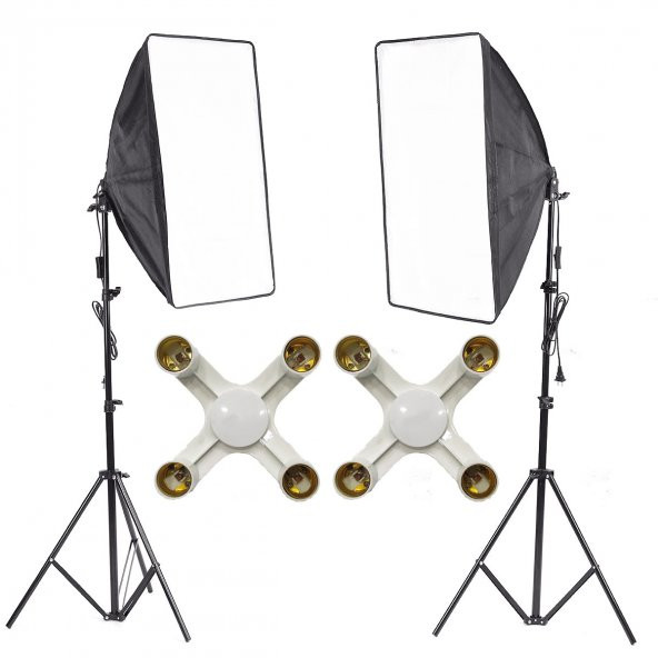 Deyatech YouTube 4 Duylu Video ve Fotoğraf 2li Softbox Seti - 2