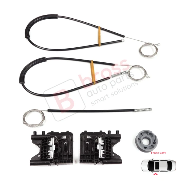 Land Rover Range Rover Sport MK2 L494 2013-2022 LR077816 İçin Ön Sol Kapı Cam Kriko Tamir Seti ürün görseli 1