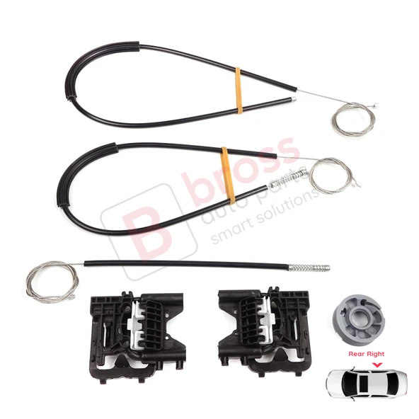 Land Rover Range Rover Sport MK2 L494 2013-2022 LR078870 İçin Arka Sağ Kapı Cam Kriko Tamir Seti ürün görseli 1