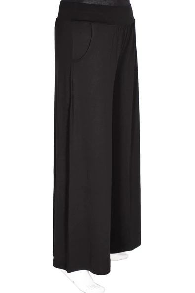 Dule Kadın Aymoli Cepli Astarsız Siyah Pantolon Etek - 3