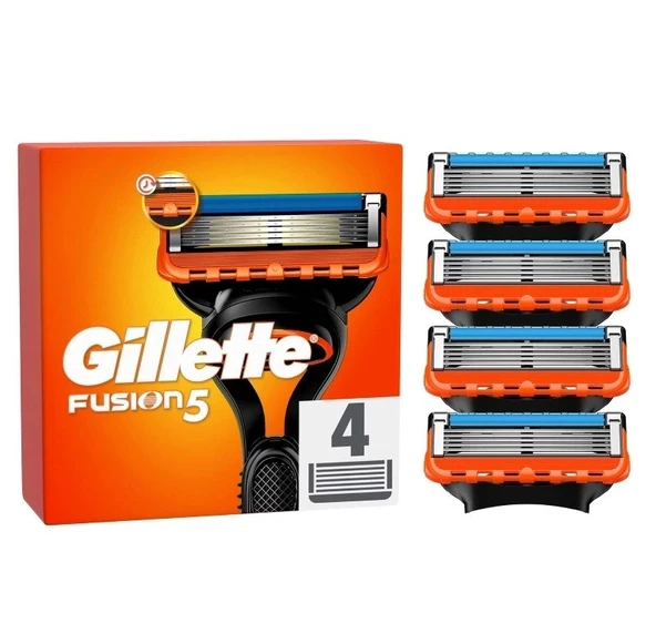 Gillette Fusion 4'lü Yedek Tıraş Bıçağı