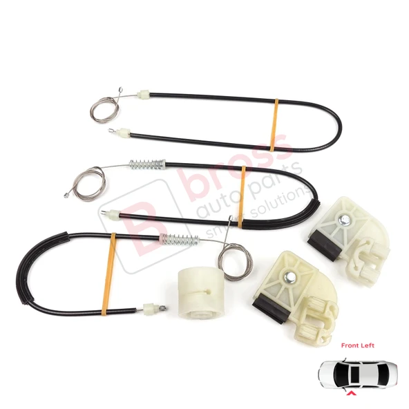 VW Transporter T5 T6 Caravelle Multivan 2003-2024 7H0837753 İçin Ön Sol Kapı Cam Kriko Tamir Seti