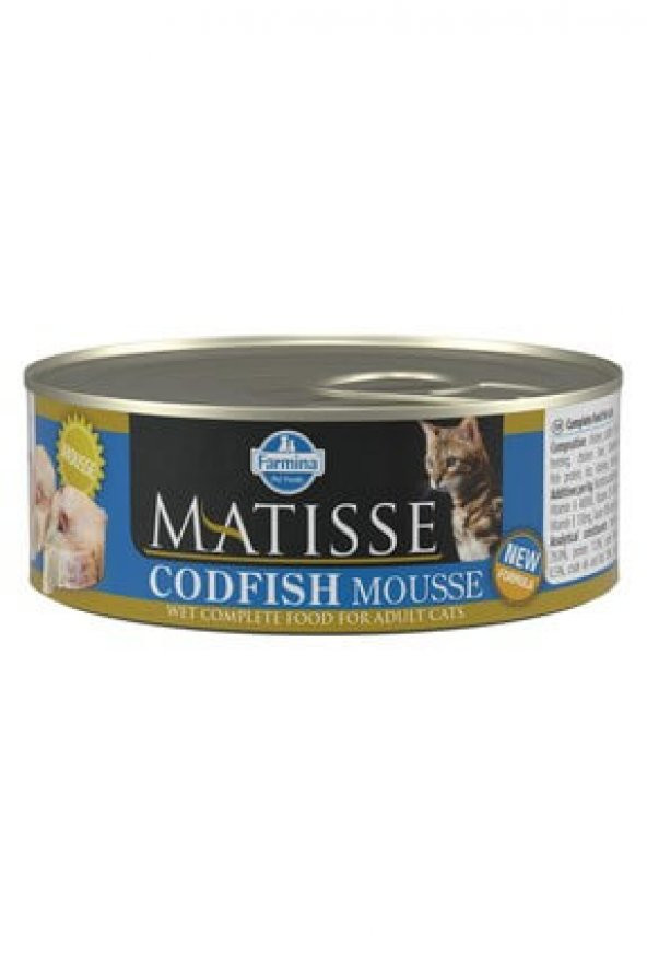 Matisse Codfish - Morina Balığı Kedi Konservesi 80 gr 12 Adet