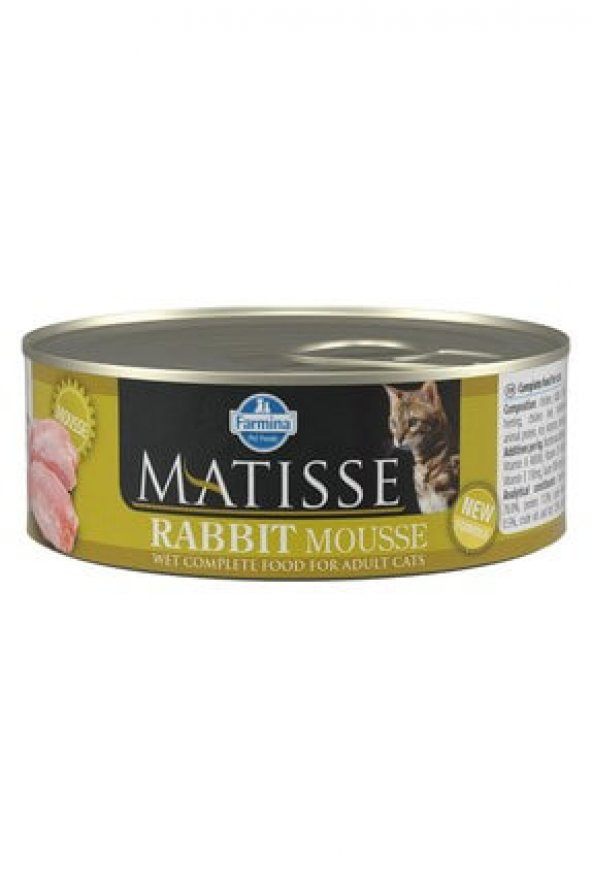 Matisse Rabbit - Tavşan Kedi Konservesi 80 gr 12 Adet