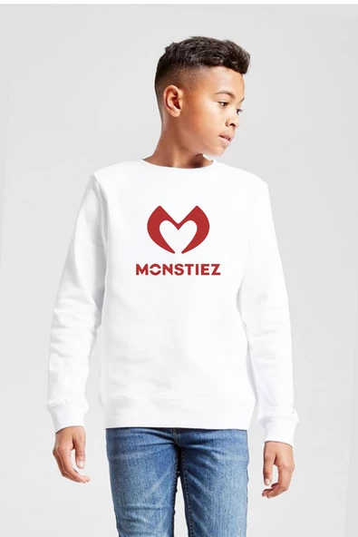 Babymonster Monstiez Beyaz Çocuk 2ip Sweatshirt